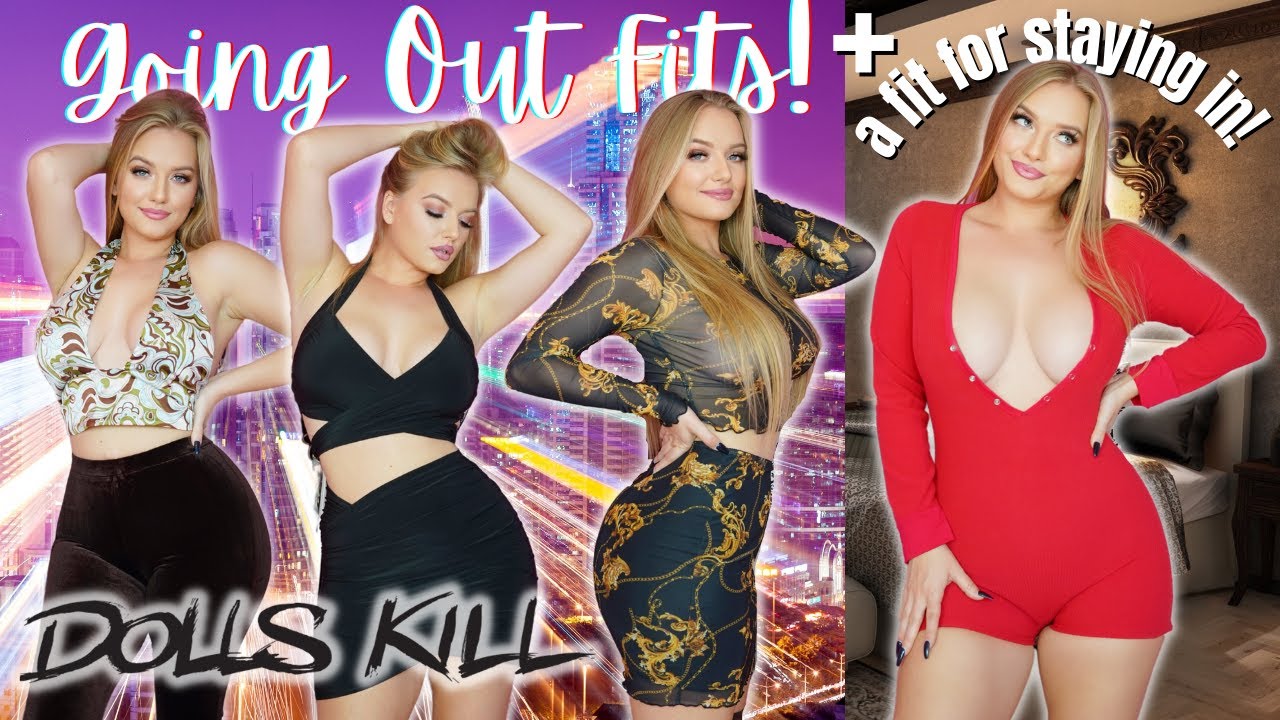 Dolls Kill Sexy Going Out Outfits Try On Haul || Badd Angel Try On Haul Review