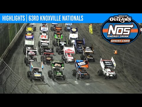 World of Outlaws NOS Energy Drink Sprint Cars | Knoxville Raceway | August 10, 2024 | HIGHLIGHTS - dirt track racing video image