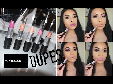 MAC Lipstick Drugstore Dupes + Lip Swatches 2016 | juicyyyyjas | JuicyJas - UCqTR5f7YkGro3cPv23SqcqQ