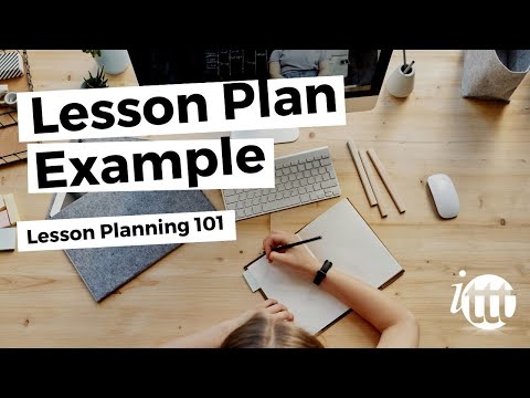 Lesson Planning - Part 4 - Lesson Plan Example