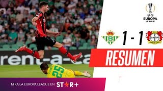 ¡BRAVO FUE FIGURA Y EL BETIS IGUALÓ ANTE EL LEVERKUSEN! | Real Betis 1 ...