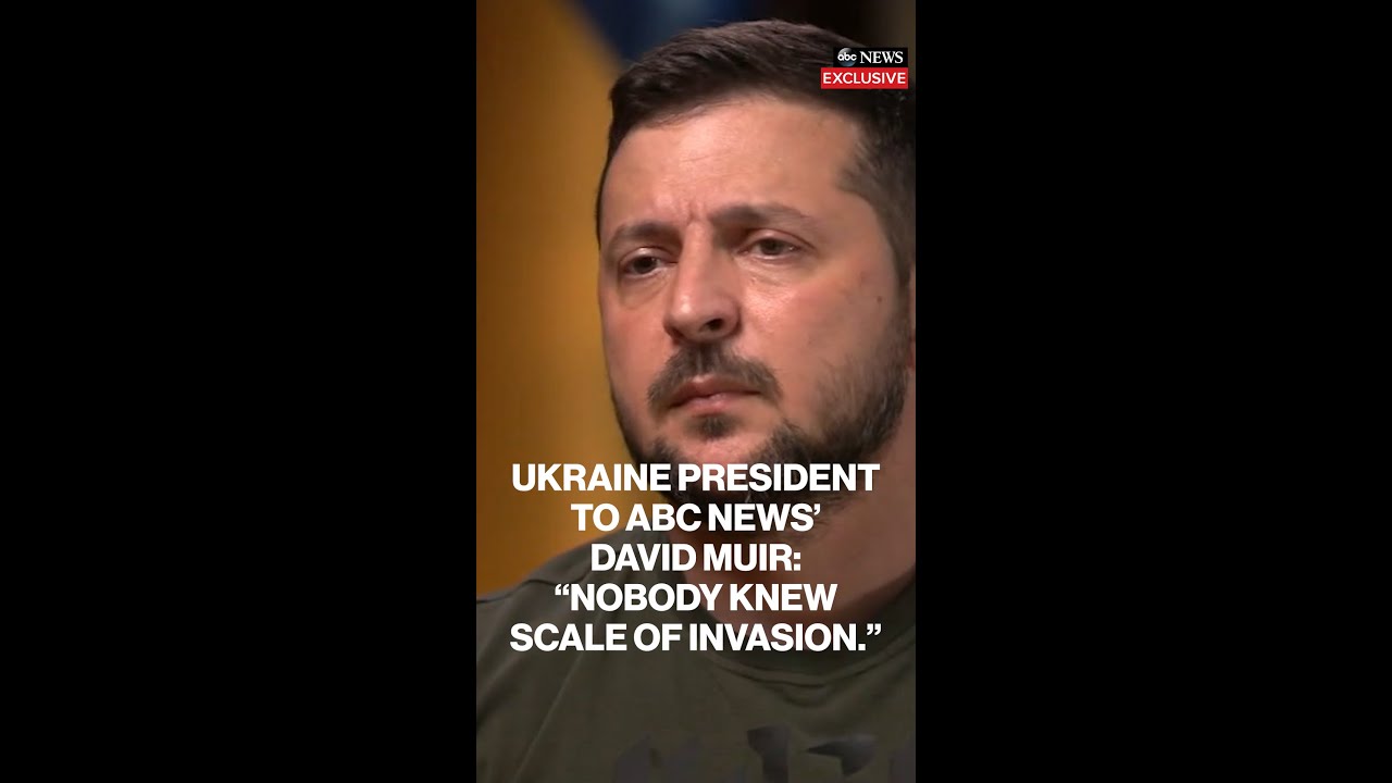 Zelenskyy speaks with David Muir about whether he regrets not warning Ukrainians earlier of invasion