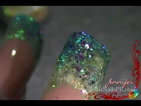 UÑAS DE BRILLO Sirena Divina :::.. Jennifer Perez of Mystic Nails PR.com ☆