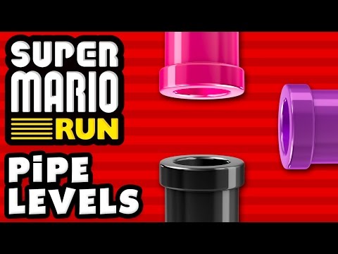 Super Mario Run - ALL PIPE LEVELS! Pink, Purple, and Black Pipes! - UCzNhowpzT4AwyIW7Unk_B5Q