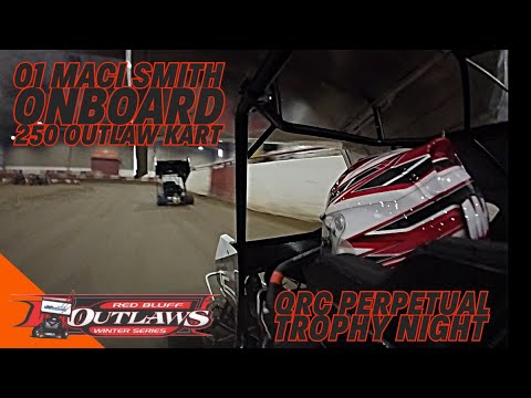 Maci Smith Onboard | 250 Intermediate | Red Bluff Outlaws | QRC Perpetual Trophy Night - dirt track racing video image