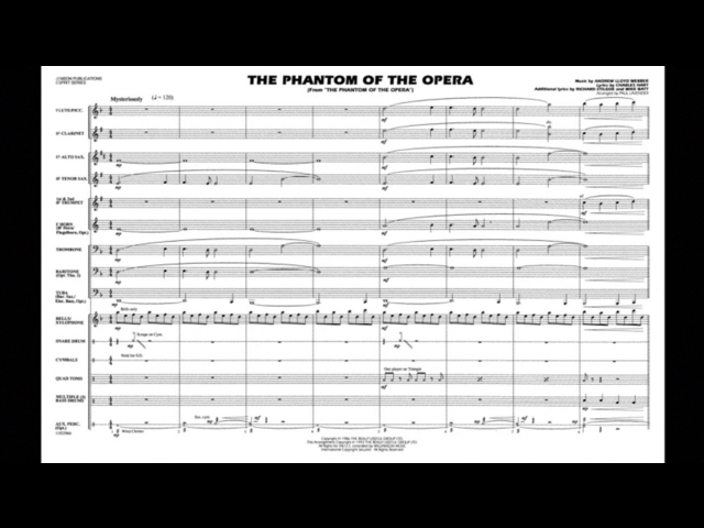 The Phantom of the Opera Marching Band Music