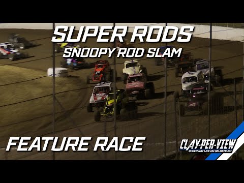Super Rods | Snoopy Slam - A-Main - Simpson - 21st Jan 2023 | Clay-Per-View Highlights - dirt track racing video image