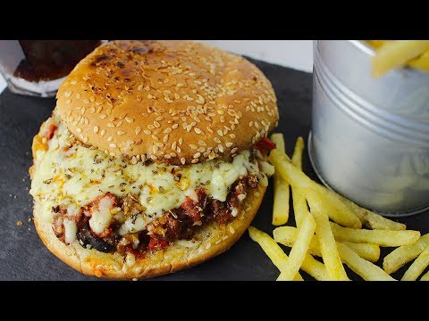 EASY PIZZA BURGER - آسان پیزا برگر - आसान पिज्जा बर्गर *COOK WITH FAIZA* - UCR9WXUxcp0bR9OWi5ersIHw