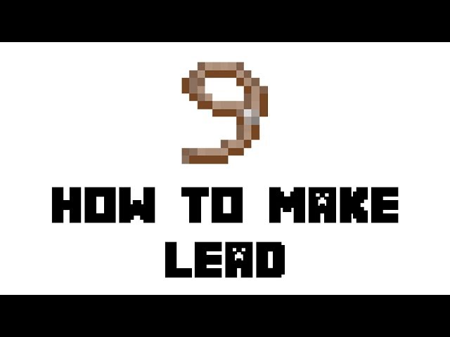 How To Make A Lead In Minecraft