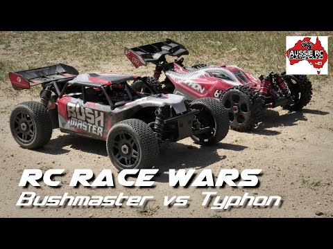 RC Race Wars: ARRMA Typhon vs Thunder Tiger Bushmaster - UCOfR0NE5V7IHhMABstt11kA