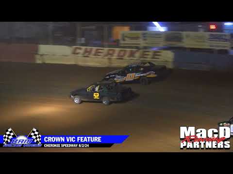 Crown Vic Feature - Cherokee Speedway 8/2/24 - dirt track racing video image