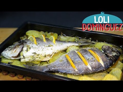 Dorada al horno con patatas ESPECIAL PARA NAVIDAD. Receta fácil. Loli Domínguez - UC5ONfXPjWgqElh0NZaRJ1tg