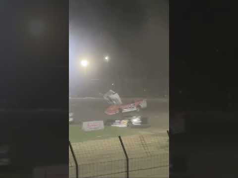 Ashton Winger late model driver  takes a hard roll 6-16-2025.(He was ok). #racecar - dirt track racing video image