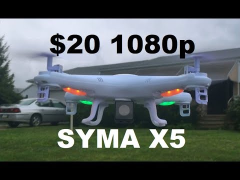 Hawkeye Firefly $20 SYMA X5C 1080p Micro Cam Low Light Flight Time Test - UCXP-CzNZ0O_ygxdqiWXpL1Q