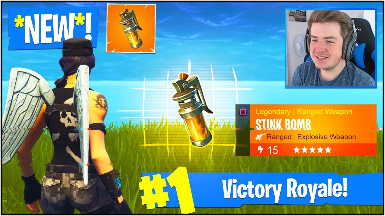 new fortnite battle royale stink bomb weapon update racer lt - stink bomb fortnite