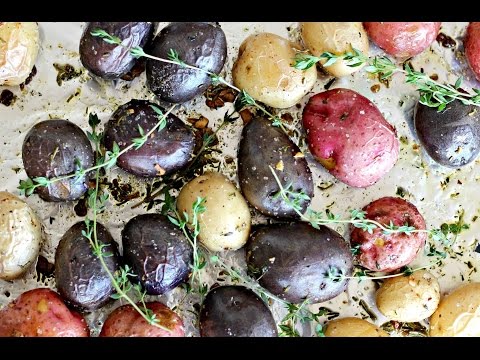 Side Dish Recipe: Herbed Roasted Fingerling Potatoes by CookingForBimbos.com - UC_WMyJMgMjKQod3FILMmw7g