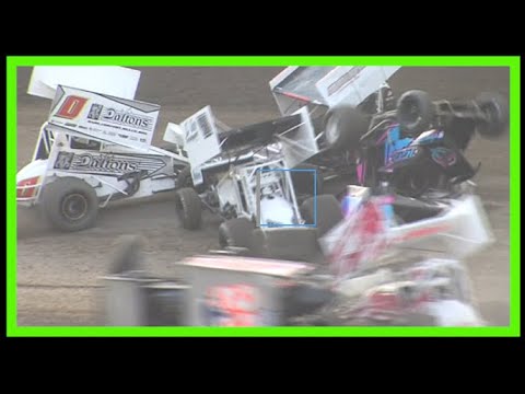 Skagit Speedway 50th Annual Dirt Cup Monday Night Tune Up Race High Lights NARC 410's Battle Camera - dirt track racing video image