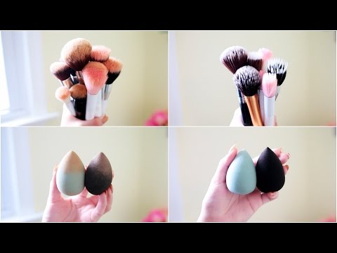 How To Clean Makeup Brushes + Beauty Blenders For $1 | JuicyJas - UCqTR5f7YkGro3cPv23SqcqQ