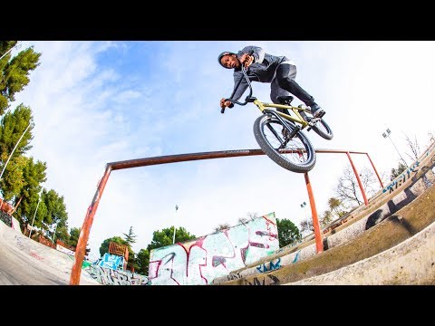 One Shot: Courage Adams' BMX Line in Madrid | Lined Up - UCblfuW_4rakIf2h6aqANefA