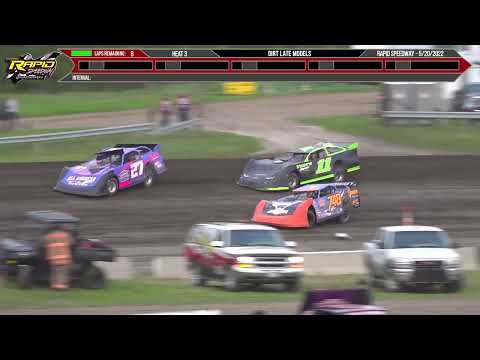 Tri-State Late Model | Rapid Speedway | 5-20-2022 - dirt track racing video image