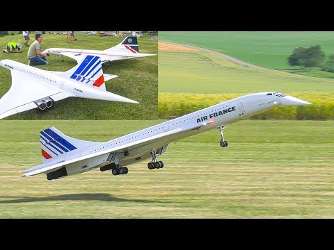 2x RC MODEL JET CONCORDE!! FLIGHT DEMO / Airliner Meeting Oppingen 2017 - UCOM2W7YxiXPtKobhrYasZDg