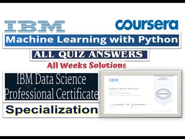 IBM Machine Learning Essentials: Quiz Answers