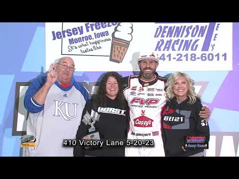 Knoxville Raceway 410 Victory Lane / Brian Brown / May 20, 2023 - dirt track racing video image