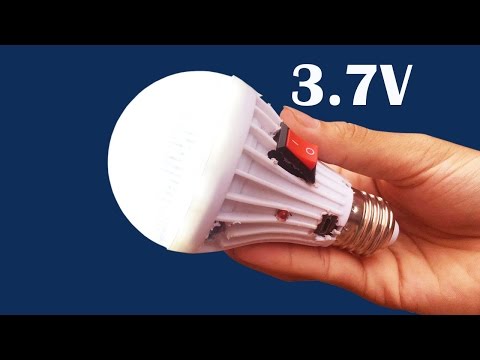 How to make 3.7V DC for LED Light Bulbs using phone battey - Convert from 12V to 3.7V - UC7vxUlLQsvZhOKGbtyQp0OA