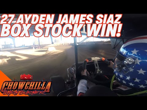 27 Ayden Jasmes Siaz Box Stock | Chowchilla Barn Burner | December 15th, 2024 - dirt track racing video image