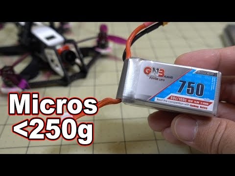 Ideal Lipo for Under 250g Micro Drones // GNB 4S 750mah  - UCnJyFn_66GMfAbz1AW9MqbQ