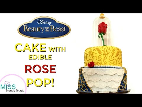 BEAUTY AND THE BEAST CAKE WITH EDIBLE ROSE POP! - UCzcn2eAUHZ2Ba3x7hZF6q2w