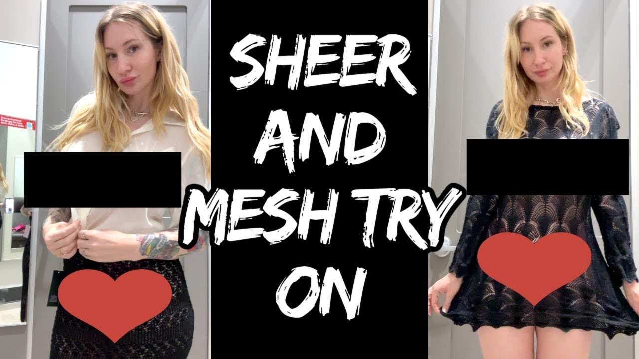 Sheer and Mesh Target Changing Room Try ON haul