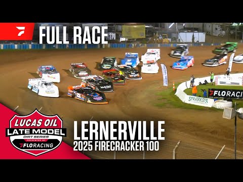 FULL RACE: 2025 Firecracker 100 | Lucas Oil Late Model Dirt Series at Lernerville Speedway - dirt track racing video image