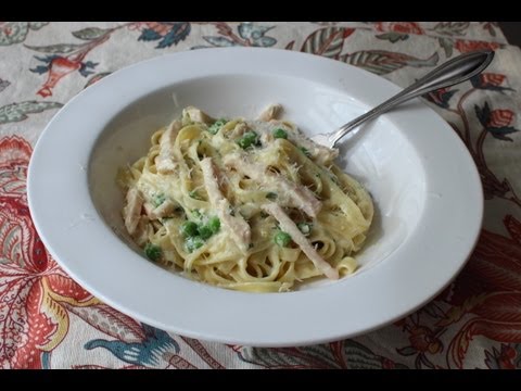 Smoked Turkey & Spring Pea Fettuccine - Creamy Turkey Pasta Recipe - UCRIZtPl9nb9RiXc9btSTQNw