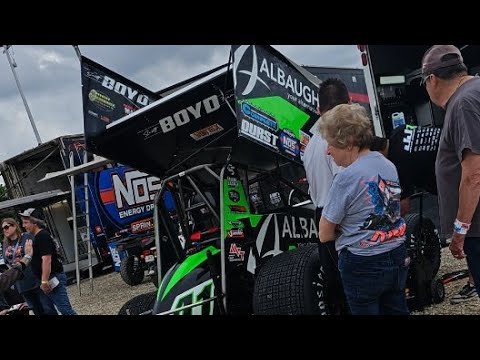 ATTICA PIT WALK: World of Outlaws in town to face the FAST locals of Ohio. - dirt track racing video image