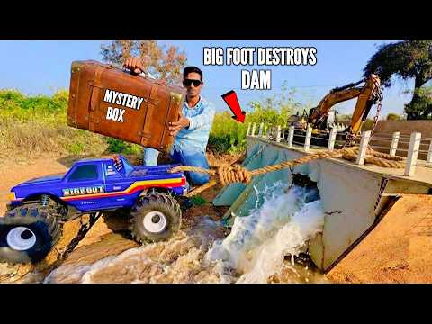 RC Big Foot Breaks Dam Rescue Trapped RC Cars Under Mud – Chatpat toy tv - UCLW85h0n6VzUwrHk0so4bGw