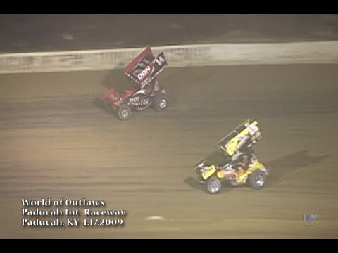 World of Outlaws Sprint Cars - Paducah Int. Raceway 4.17.2009 - dirt track racing video image