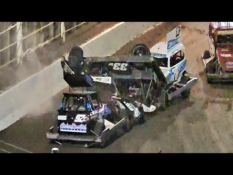 Paradise Valley Speedway - Aotearoa Stockcar Ladies Crown Night 1 - 24/1/25 - dirt track racing video image