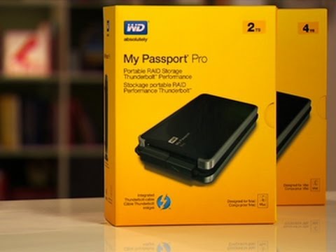 The 4TB WD My Passport Pro Thunderbolt portable drive is great for Mac users. - UCOmcA3f_RrH6b9NmcNa4tdg