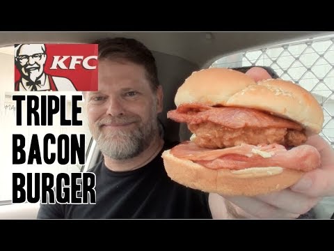 New KFC Triple Bacon Burger Review - Greg's Kitchen Australian Fast Food Reviews - UCGXHiIMcPZ9IQNwmJOv12dQ