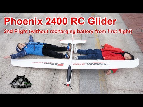 Volantex Phoenix 2400 EPO RC Glider 2nd Flight - UCsFctXdFnbeoKpLefdEloEQ