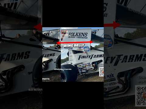 The story behind Kyle Larson and Paul Silva's unpainted sprint car wing at Volusia, PART 2 - dirt track racing video image