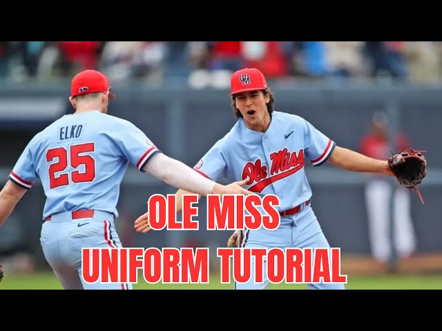 The Ole Miss Pinstripe Baseball Jersey is a Must-Have