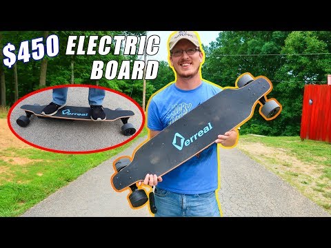 $450 Electric Skateboard Review - 1st Time Rider BEGINNER'S Perspective - Verreal F1 - TheRcSaylors - UCYWhRC3xtD_acDIZdr53huA