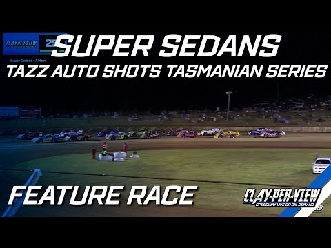 Super Sedans | Tazz Auto Shots Series - Hobart - 14th Dec 2024 | Clay-Per-View - dirt track racing video image