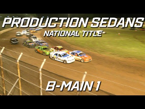 Production Sedans: 2021/22 National Title - B-Main 1 - Kingaroy Speedway - 17.04.2022 - dirt track racing video image