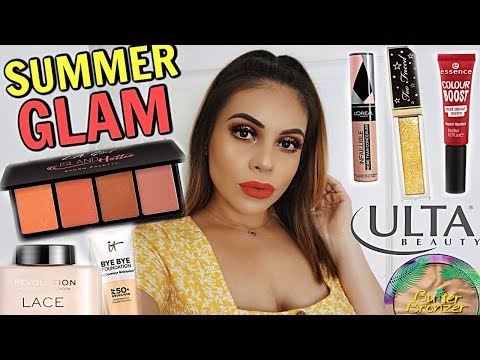 GET GLAM WITH ME: SUMMER MAKEUP 2019 / HALO EYES & BOLD LIPS!  | JuicyJas - UCqTR5f7YkGro3cPv23SqcqQ