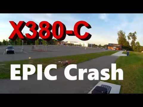 XK X380-C EPIC Crash - Fell from the sky like a rock - UCMFvn0Rcm5H7B2SGnt5biQw