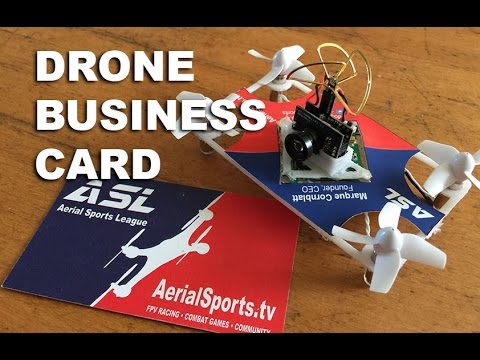 The World's First FPV Drone Racing Business Card - Aerial Sports League - UCmvid0S7tn1k8AbkD0W3AyA
