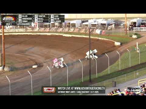 Saturday Night Lights | Eagle Raceway | LIVE Look-In | 6-21-2025 - dirt track racing video image
